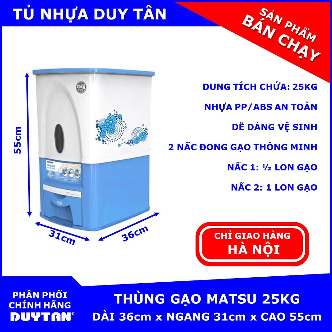 [ HÀ NỘI ] Thùng đựng gạo thông minh Duy Tân Matsu 25Kg