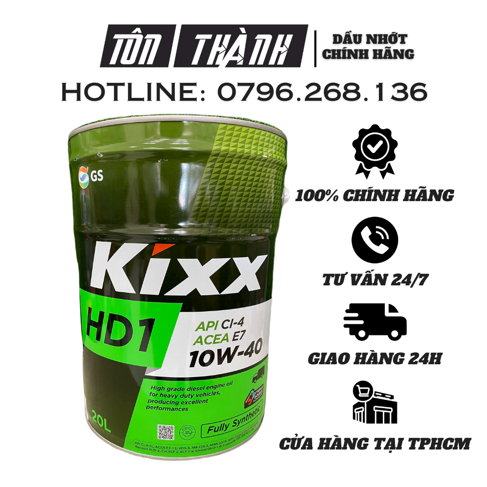 Dầu động cơ kixx hd1 ci-4/sl 10w40