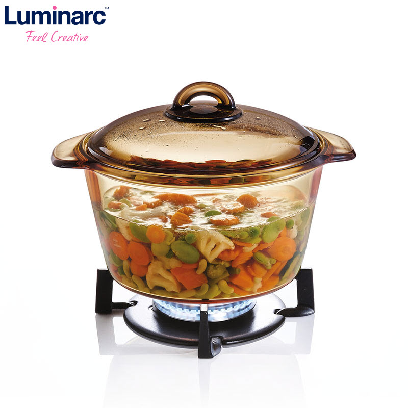 Nồi thủy tinh Luminarc Vitro Blooming Amber 3L H6891