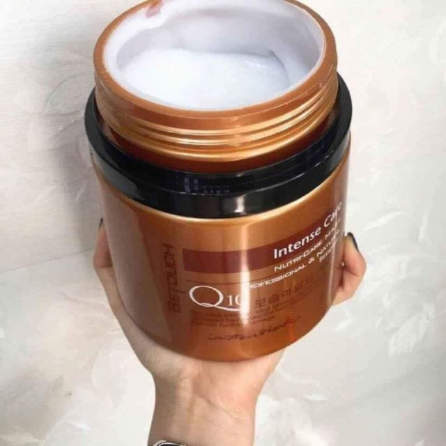 KEM Ủ TÓC Q10 INTENSE CARE 1000ml Chiết xuất thiên nhiên cung cấp Vitamin, khoáng chất cần thiết giúp nuôi dưỡng và phục hồi tóc hiệu quả. có tác dụng duy trì độ ẩm