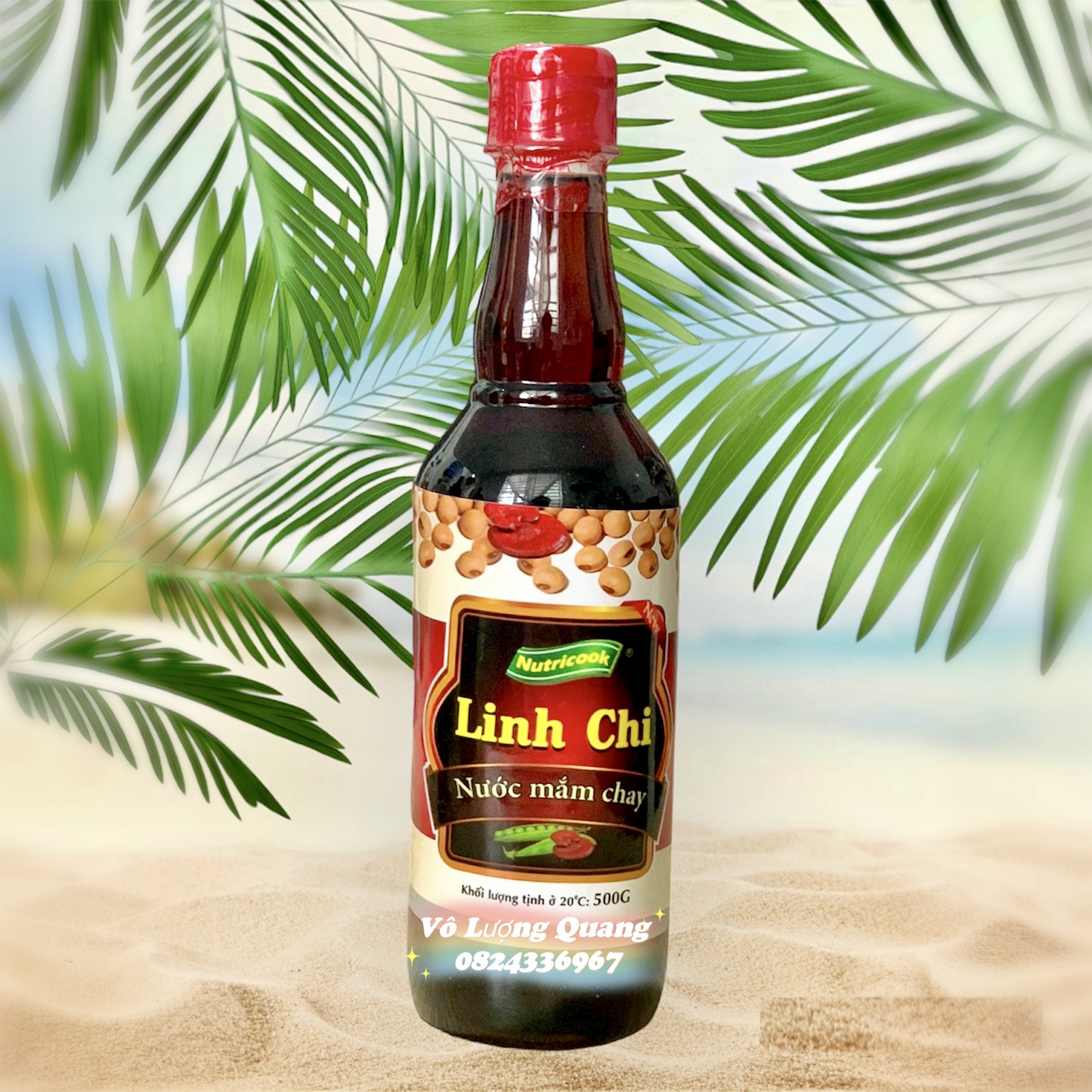 Nước mắm chay linh chi 500ml tpc vô lượng quang