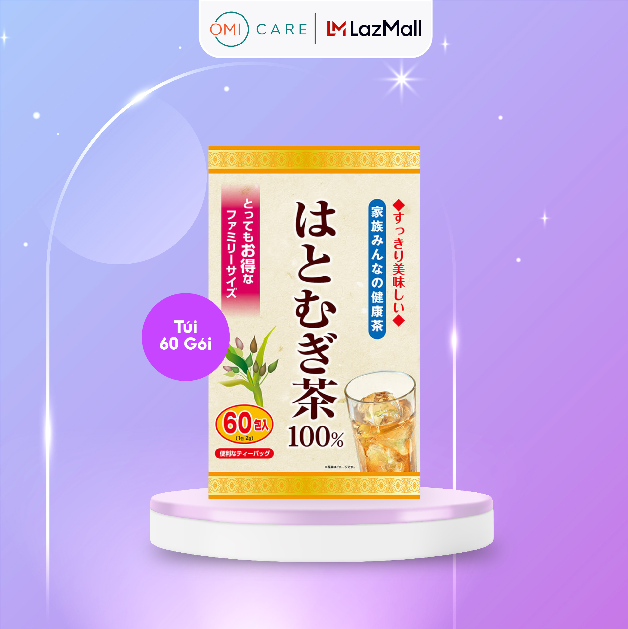 Trà Hạt Ý Dĩ Yuwa Chiết Xuất Từ Hạt Ý Dĩ Thanh Nhiệt, Giảm Mụn Nhọt, Hỗ Trợ Giảm Cân, Tốt Sức Khỏe Yuwa Túi 6 Gói