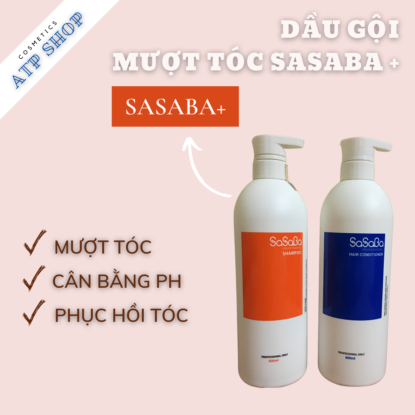Dầu gội siêu mượt phục hồi tóc hư tổn sasaba plus sản phẩm chính hãng tại việt nam