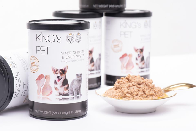 Pate hỗn hợp King's Pet cho chó mèo
