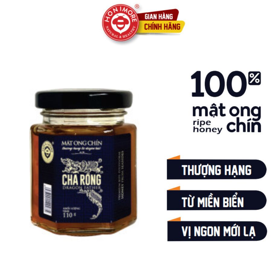 Mật ong rừng, mật ong nguyên chất Honimore Cha Rồng 110g - Mật Ong Đa Hoa -mật ong - mật ong rừng nguyên chất - Mật ong nguyên chất giúp tăng cường sức đề kháng, hỗ trợ cải thiện ho, khàn tiếng, đau dạ dày