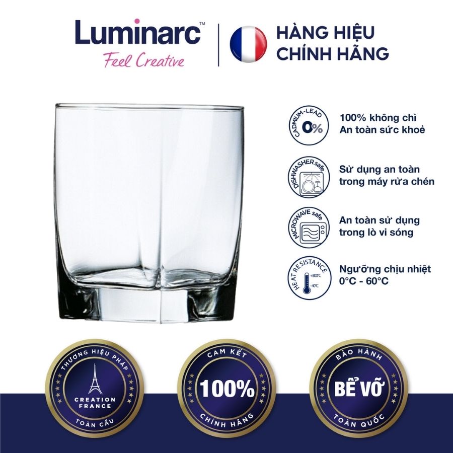 Bộ 6 ly thuỷ tinh thấp luminarc sterling 200ml - lustg2516