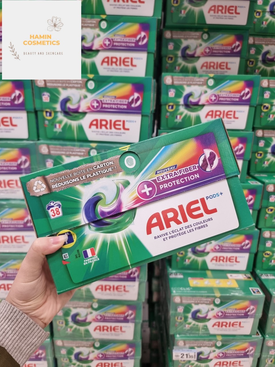 Viên giặt 3 trong 1 giặt – xả - làm sạch lồng giặt Ariel