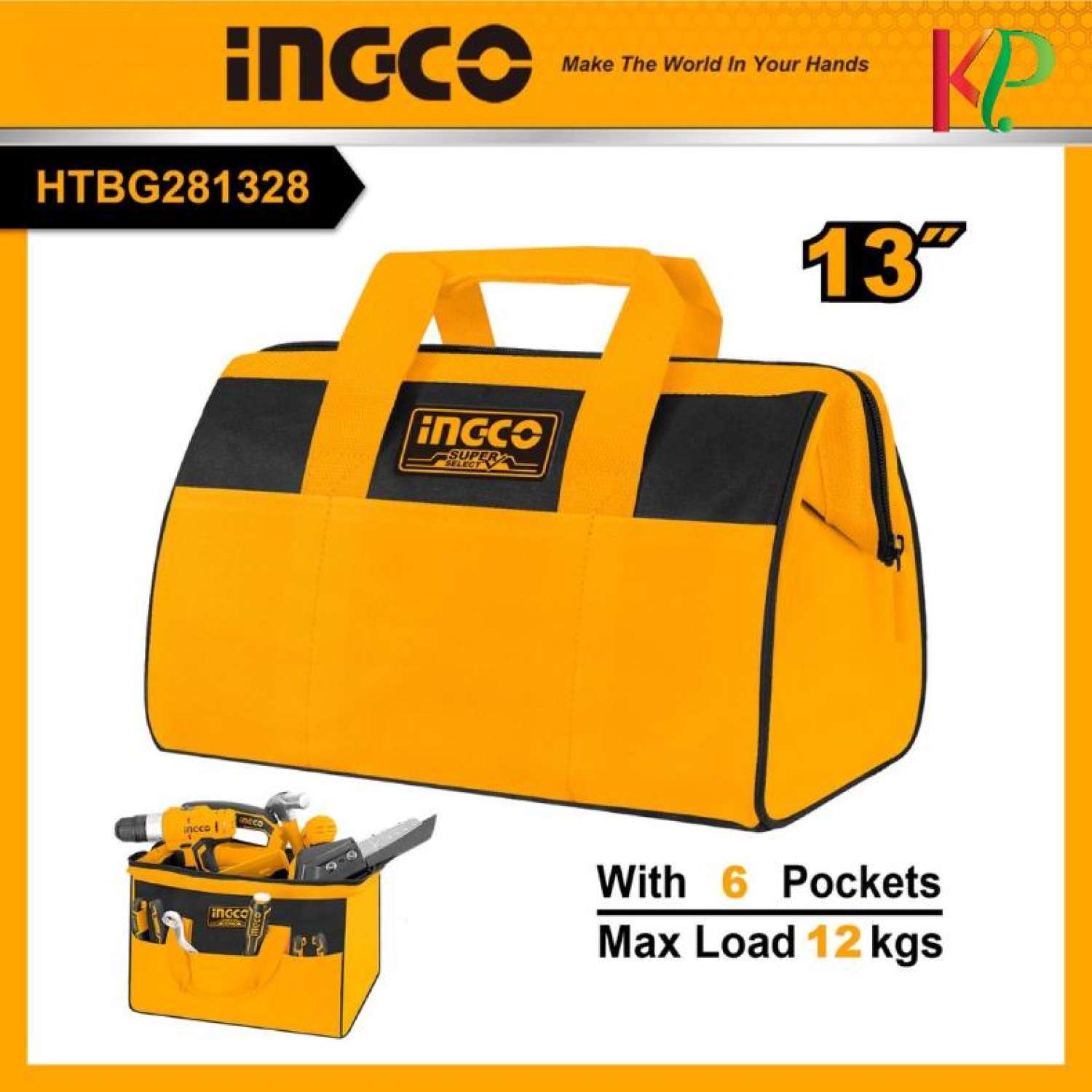 Ingco túi đựng đồ 13 inch htbg281328