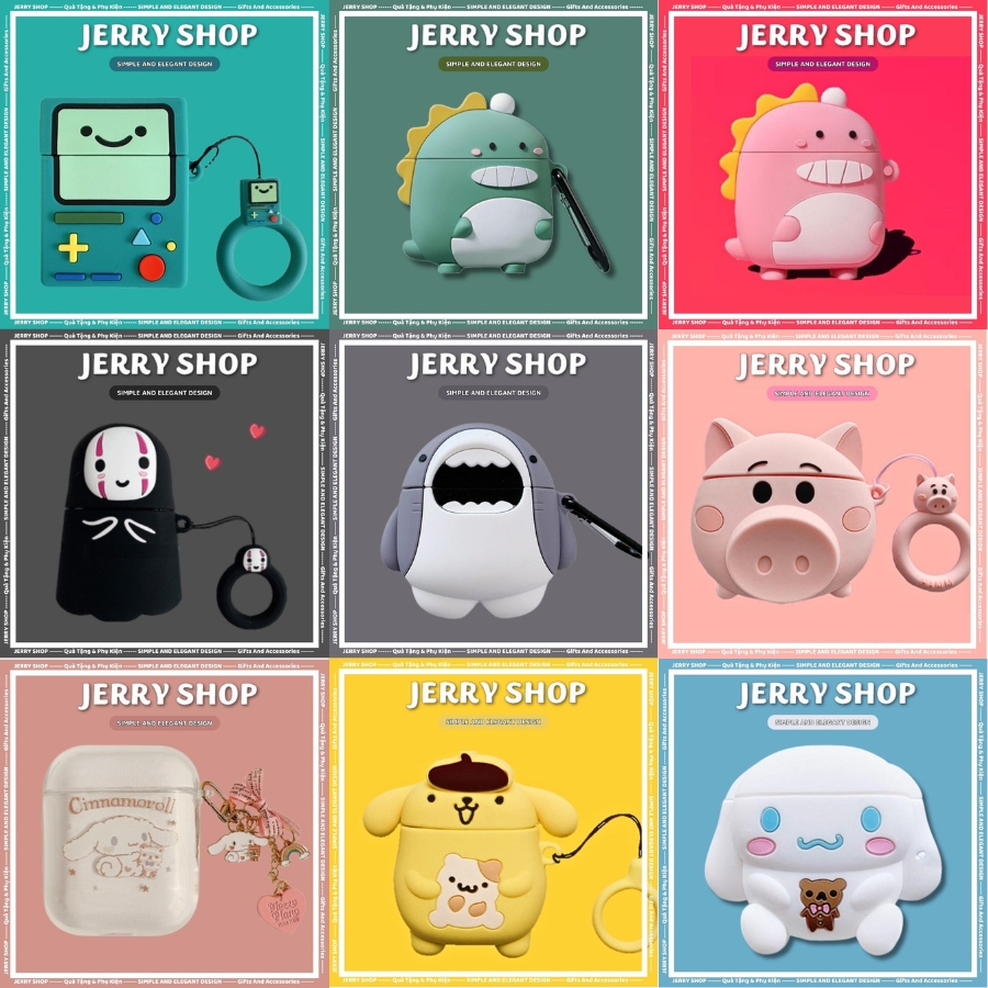 Vỏ bảo vệ hợp đựng tai nghe không dây Bluetooth i12/i11/i9/i13 tws Case Airpod 1 2 3 Pro -JERRY SHOP