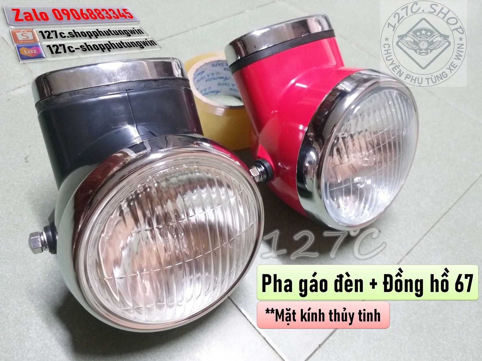 Đầu đèn 67 / pha gáo đèn 67 / đồng hồ 67