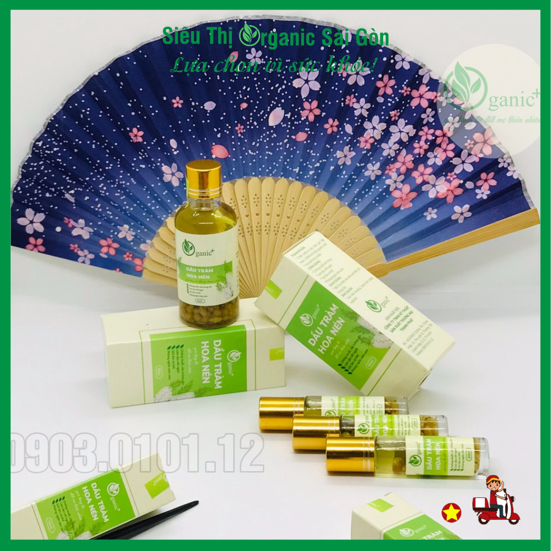 Tinh Dầu Tràm Trà Ngâm Hoa Nén 50ml, tinh chất dầu tràm hoa nén, chưng cất thủ công và tự nhiên