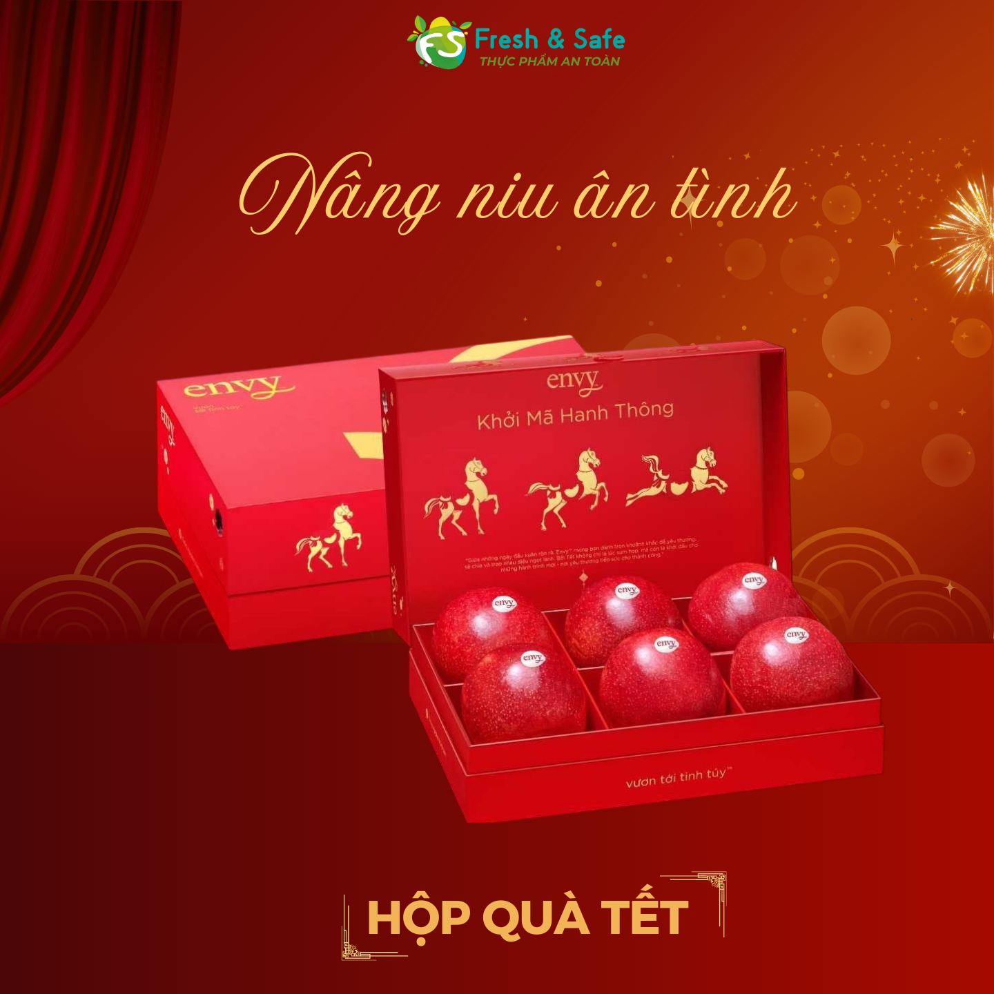 [HỘP QUÀ TẾT] Hộp táo Envy - 6 trái