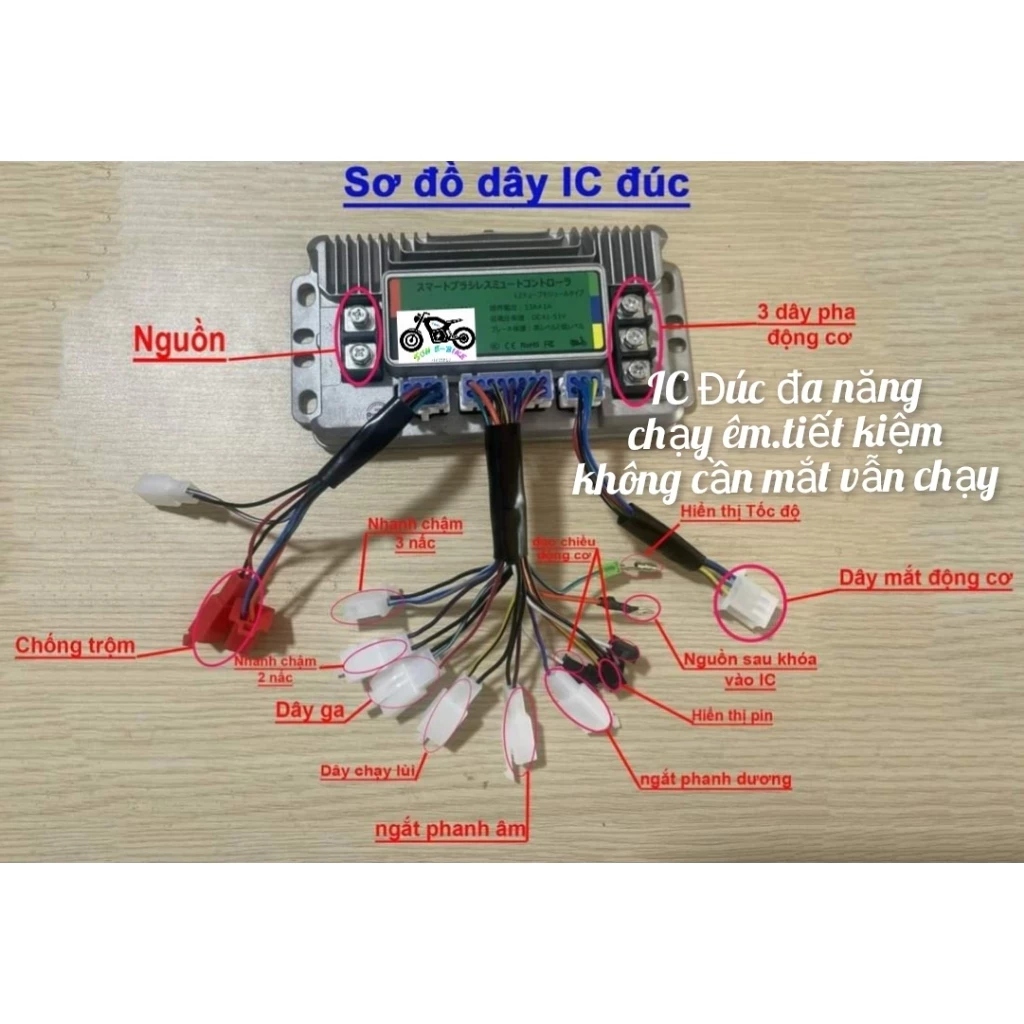 Ic đúc,ic đúc xe điện 350w,500w,800-1200w đa năng,chạy êm tiết kiệm điện(không cần mắt vẫn chạy) Giá 372,000 Đồng*Miễn phí vận chuyển