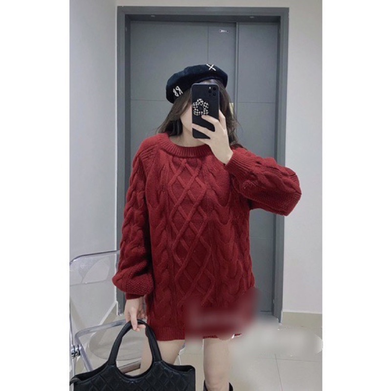 Áo len nữ vặn thừng Qc...
