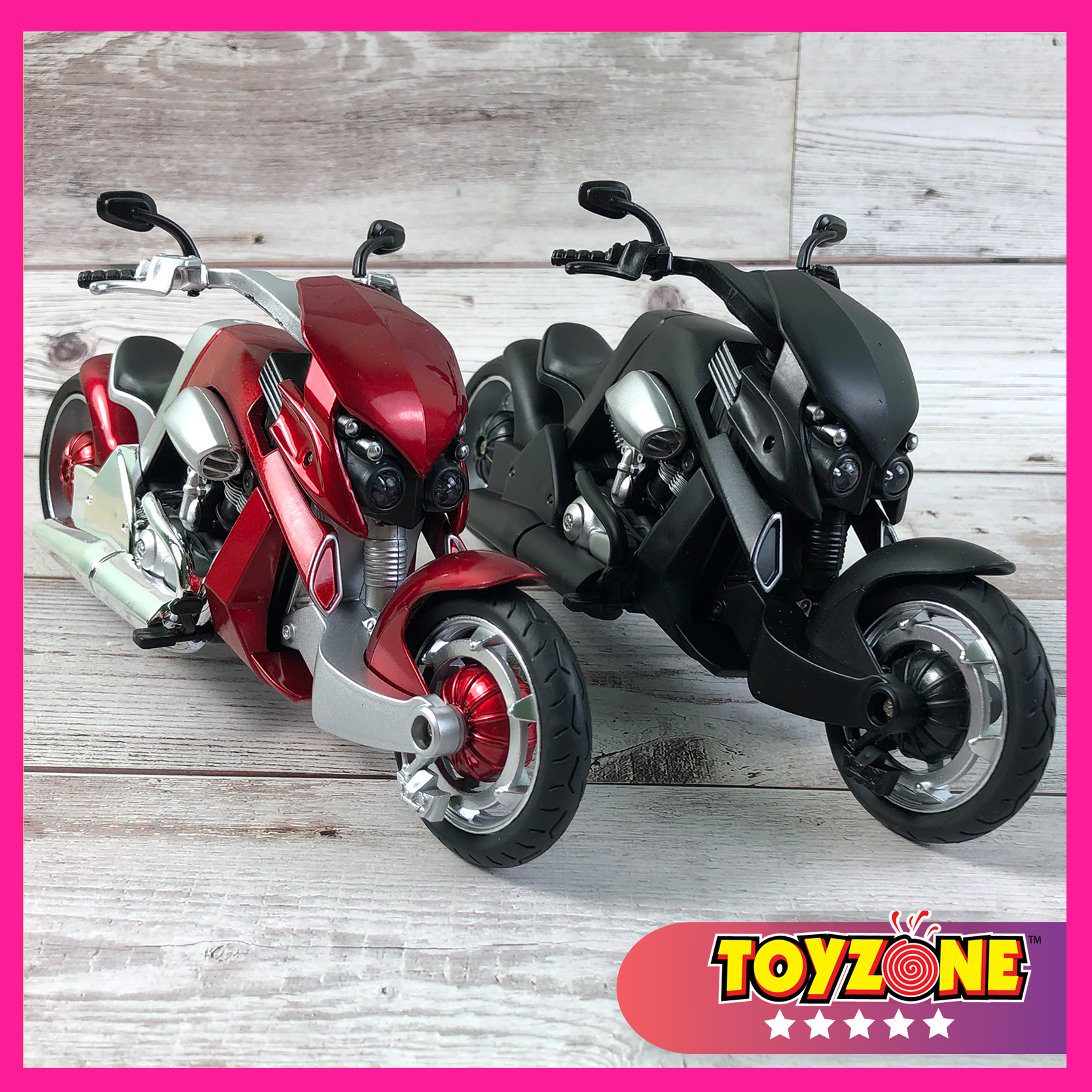 Xe mô hình motor V Rex Travertson tỉ lệ 1:12 kiểu dáng khủng long hầm hố, mạnh mẽ