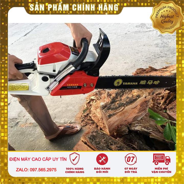 Máy cưa xích chạy xăng yamaha 58cc, công nghệ nhật bản hàng chính hãng