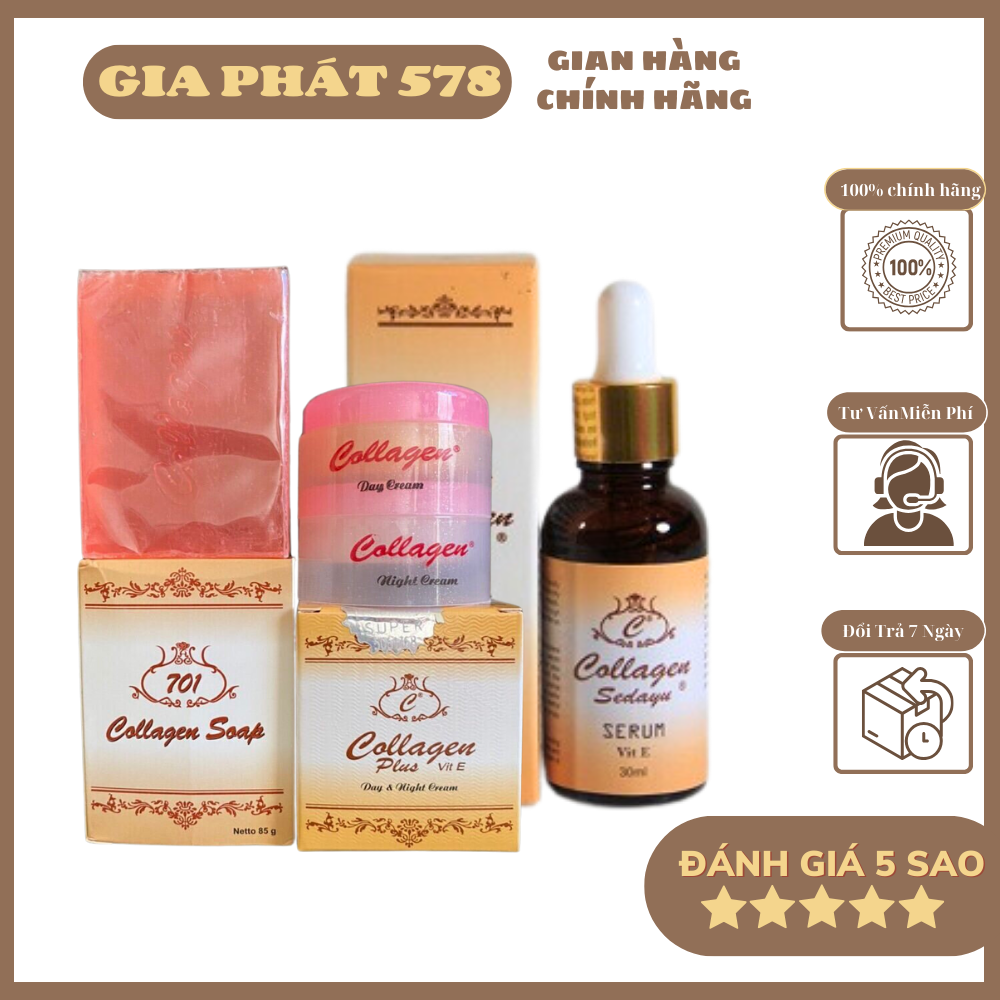 Set Kem Collagen Plus 701 TẶNG KÈM Serum collagen