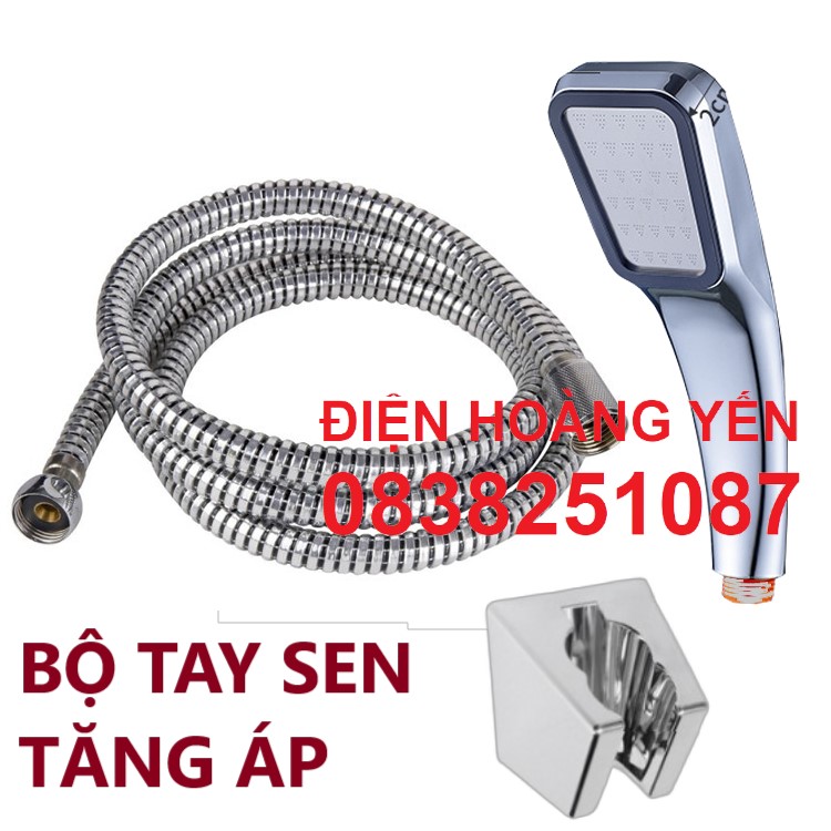 [HCM]Tay Sen Tắm Vòi Hoa Sen Tăng Áp và Dây Sen và Cài Sen TAY SEN TĂNG ÁP VUÔNG MẬP