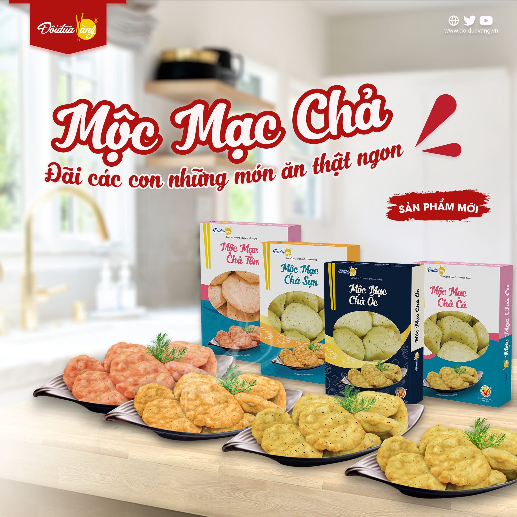 Chả tôm thơm ngon 200g - đôi đũa vàng.
