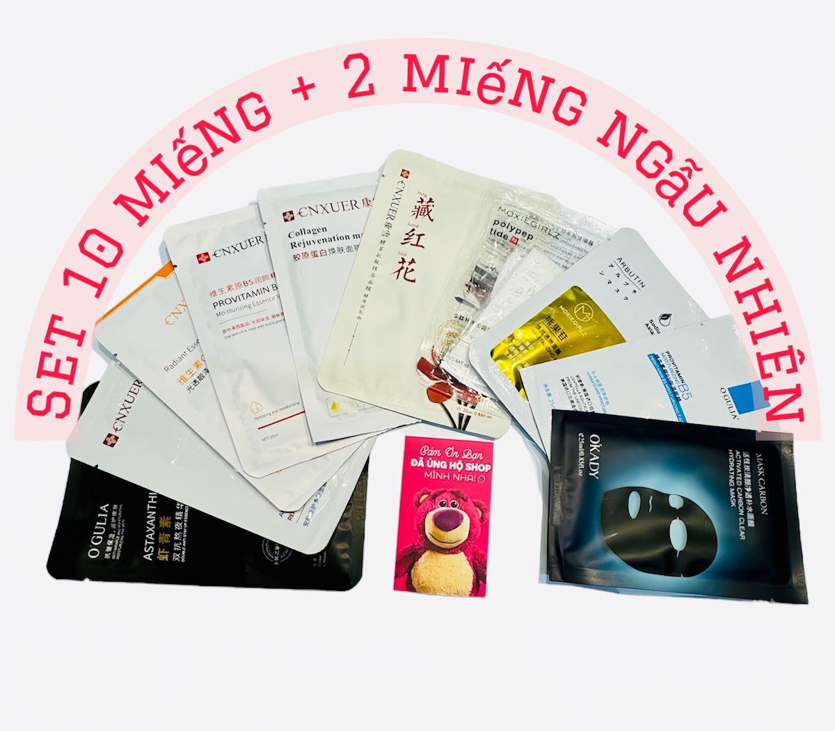 Combo 10m miếng mặt nạ các loại