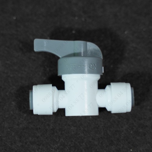 Van khóa 2 đầu nhấn ống F 6mm, 10mm