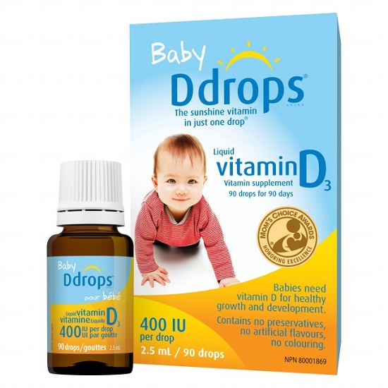 Ddrops vitamin d3 cho trẻ sơ sinh 90 giọt