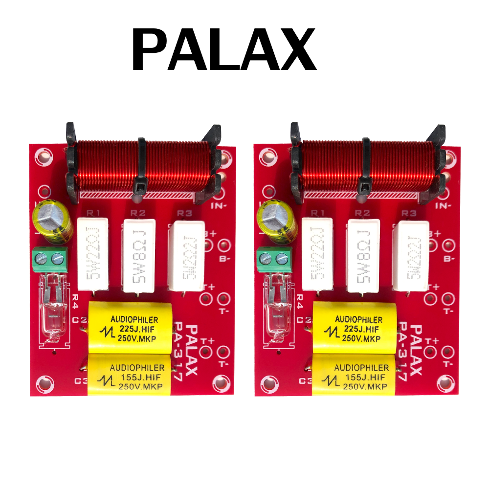 Combo 02 Mạch phân tần và bảo vệ loa PALAX có đèn bảo vệ loa, sử dụng tụ Gold