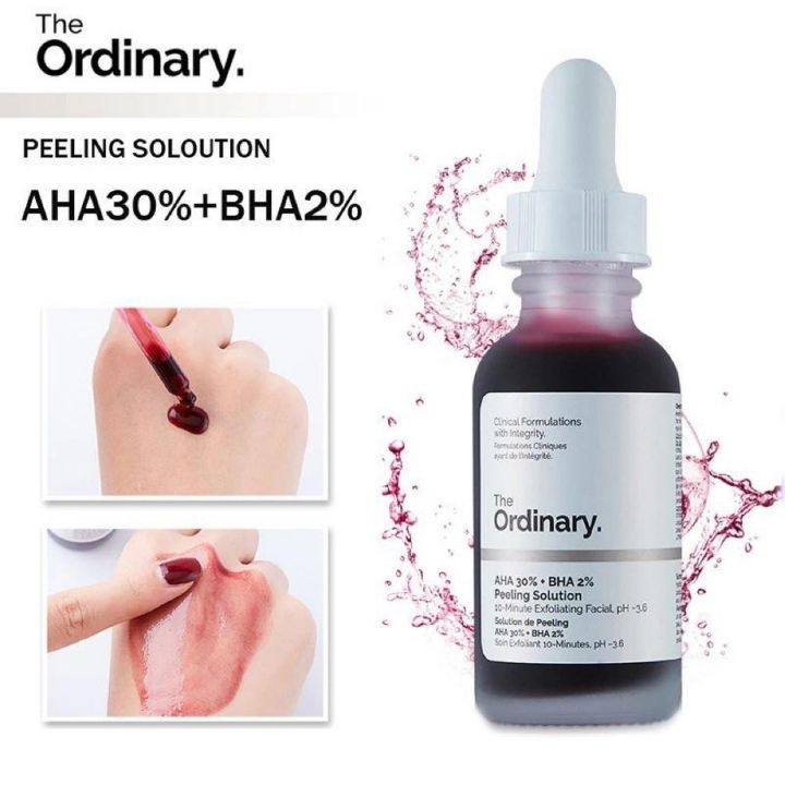THE ORDINARY PEELING SOLUTION SERUM - Tinh chất tẩy tế bào chết The Ordinary AHA 30% + BHA 2% 30ml Mặt Nạ Tẩy Tế Bào Chết Serum Dưỡng Da Xóa Sẹo Mụn Làm Trắng Da
