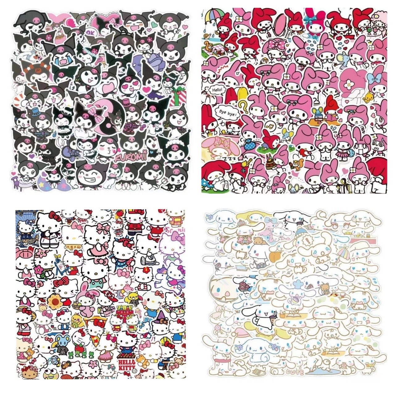 Set 50 Sticker Sanrio dễ thương trang trí sổ