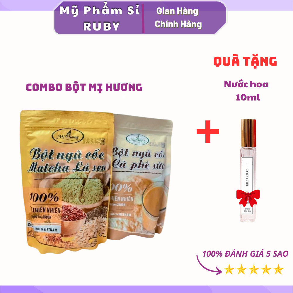 Bột ngũ cốc giảm cân mị hương+ tặng nước hoa