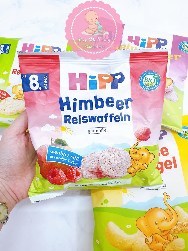 Bánh Gạo Hipp Hàng Đức cho bé ăn dặm từ 8 tháng tuổi Vị BÁNH GẠO MÂM XÔI (DATE 3/2021)