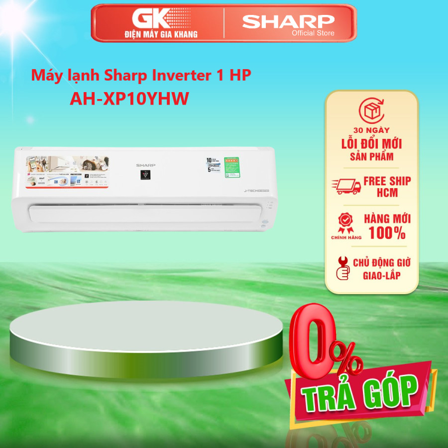 Máy lạnh sharp inverter 1 hp ah-xp10yhw mới 2021 - giao toàn quốc - freeship hcm