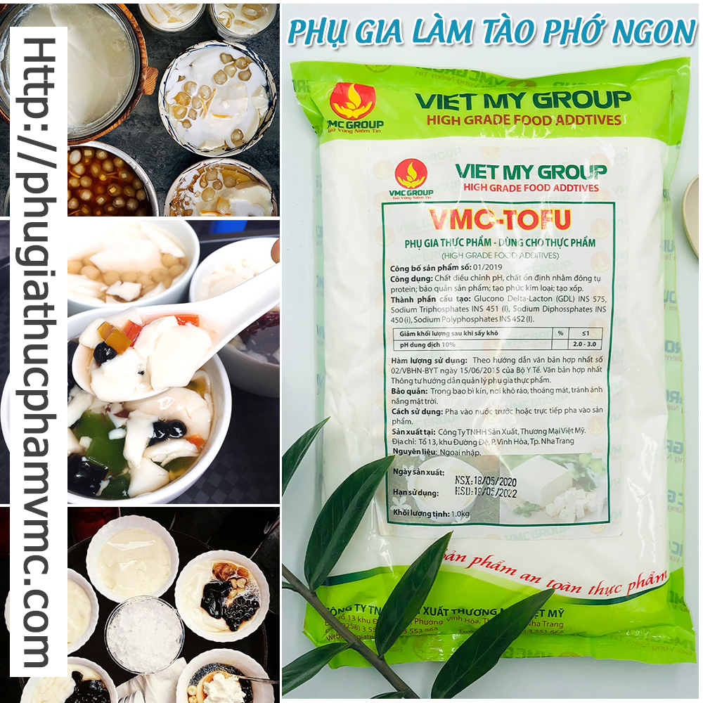 Phụ gia ĐÔNG KẾT nhanh TÀO PHỚ [VMC TOFU] đường nho