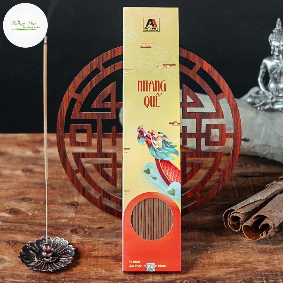 Nhang quế sạch thần long an an - hộp 100 cây
