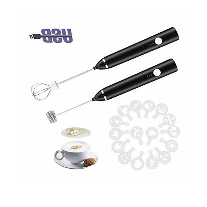 Máy Đánh Trứng Tạo Bọt CafeSữa Cầm Tay Sạc Điện 3 tốc độ Tiện Ích Có Cổng Sạc Usb Tích Điện