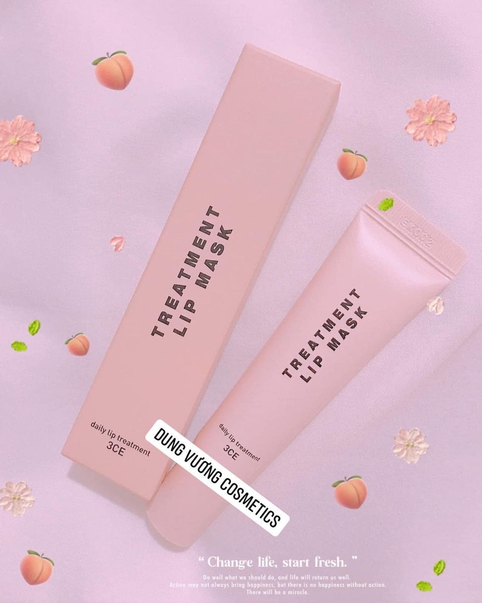 Mặt nạ ngủ dưỡng môi ẩm mượt 3ce treament lip mask 15ml