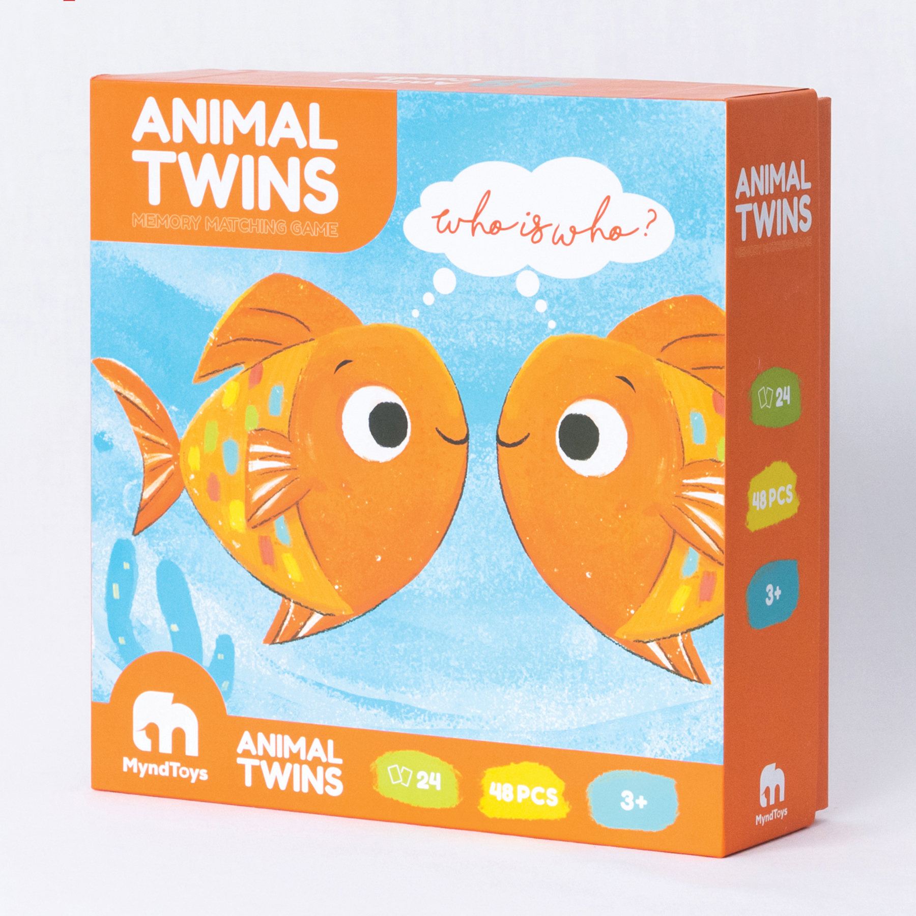 Trò chơi luyện trí nhớ MyndToys · Animal Twins · Memory Matching Game (48 Thẻ)