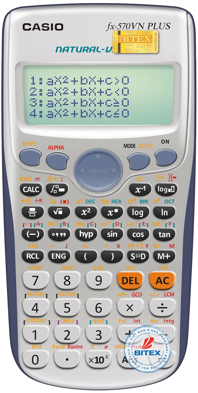 Máy tính Casio FX 570VN Plus là một sản phẩm tuyệt vời cho những ai đang học toán học hay khoa học. Với màn hình lớn và dung lượng tính toán nhanh chóng, máy tính này sẽ giúp bạn giải quyết các phép tính phức tạp và tiết kiệm thời gian trong quá trình học tập.