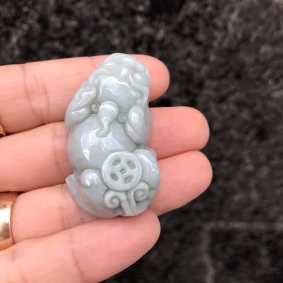 TỲ HƯU NGỌC CẨM THẠCH TRẮNG SIZE LỚN