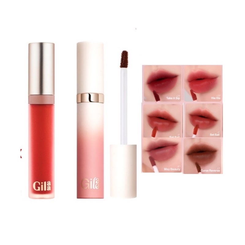 [Màu 1-13] Son kem lì Glamrr Q / Gilaa long wear lip cream 5g