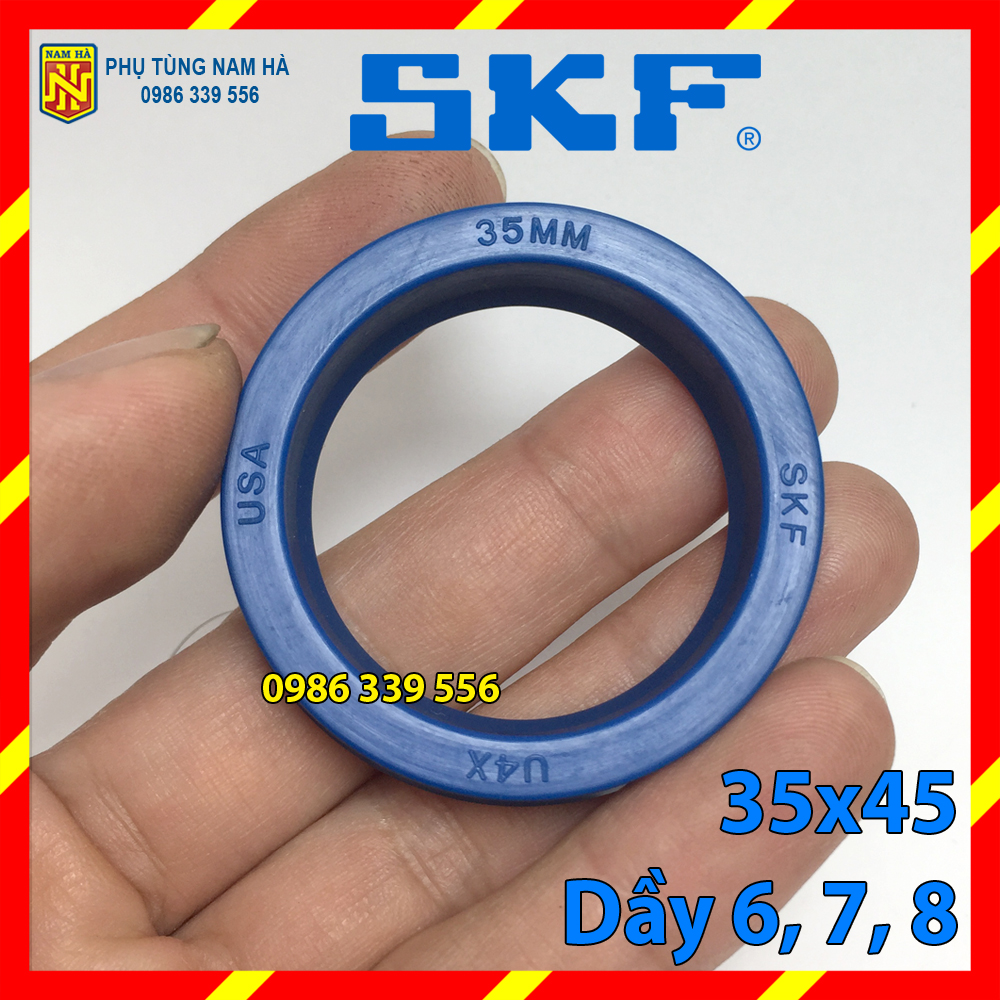 (SKF hoặc MPI) Phớt phốt thủy lực IDI 35x45x8, 35x45x7, 35x45x6 phớt ty cần Hydraulic seal