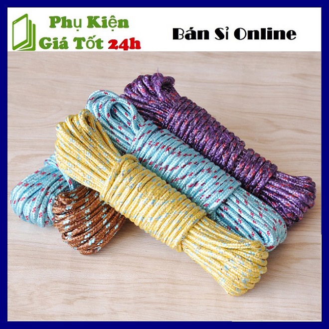 Dây dù siêu bền siêu chắc - Dây phơi treo quần áo- Dây dù tròn nhiều màu dài 10m dày 3mm - Siêu chắc siêu dai - đa năng tiện dụng giá rẻ
