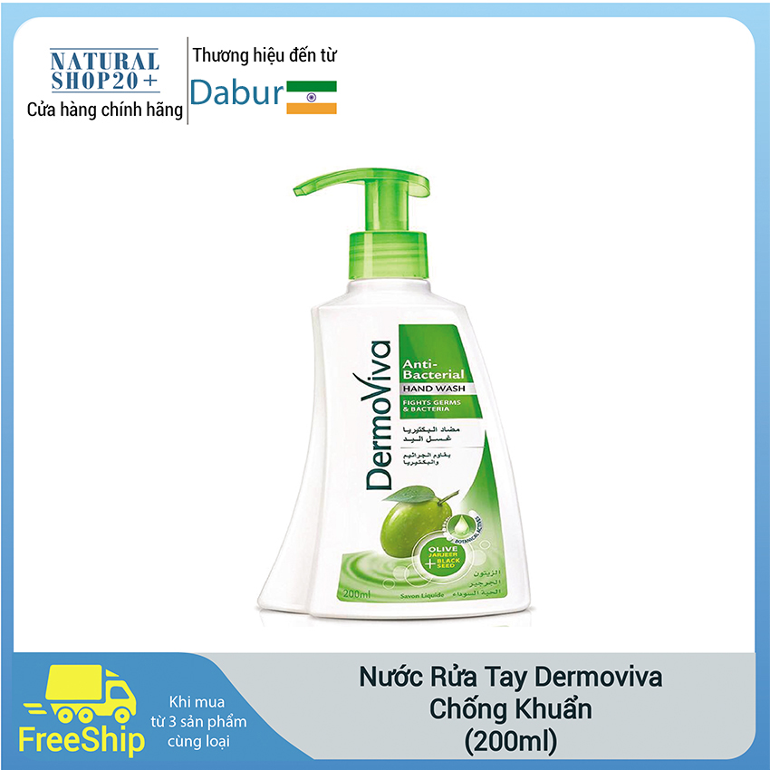 Nước rửa tay Dermoviva anti Bacterial Hand Wash chống khuẩn