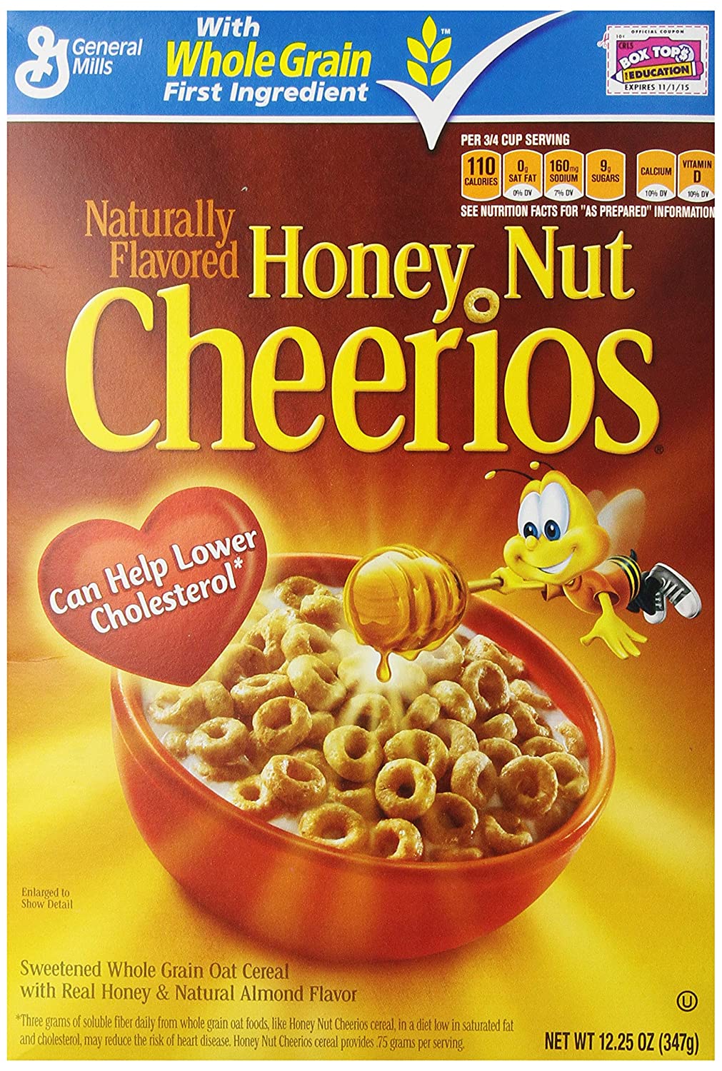 Bánh ngũ cốc Cheerios Honey Nut 340 gram hương vị Mật ong của Mỹ