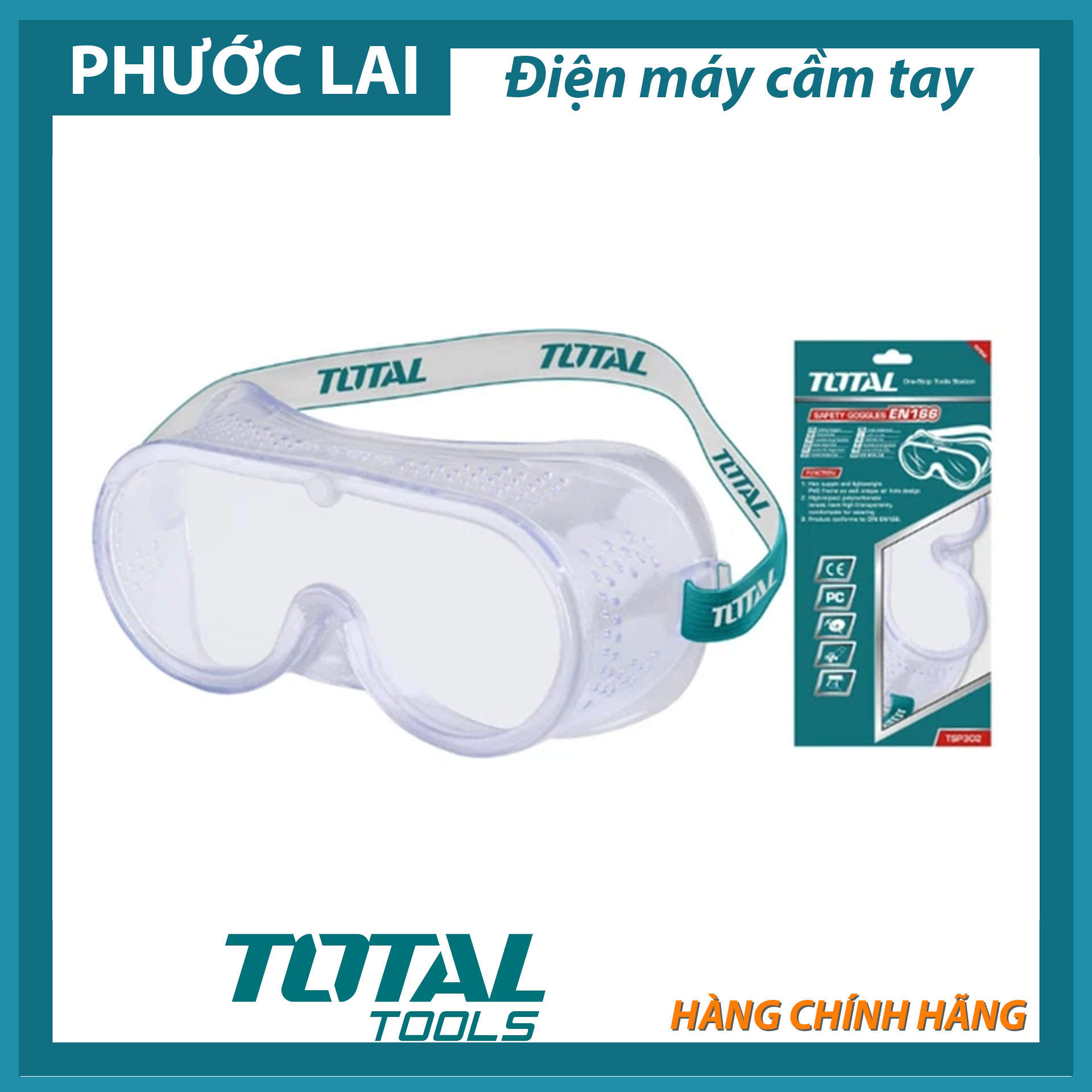 Kính bảo hộ chống tia cực tím, bảo vệ tối đa Total TSP302