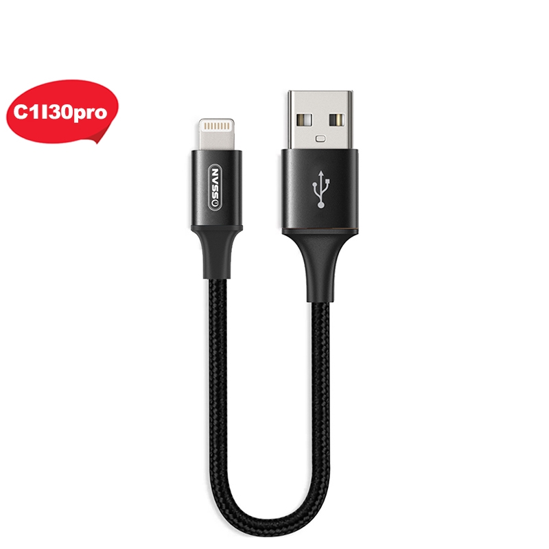 Cáp sạc Ossan siêu nhanh chip đời mới cho Iphone dài 20cm IS20