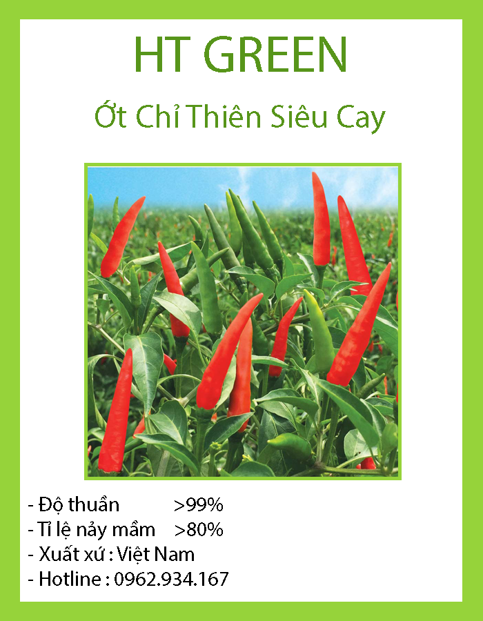 Hạt Giống Ớt Chỉ Thiên Siêu Cay