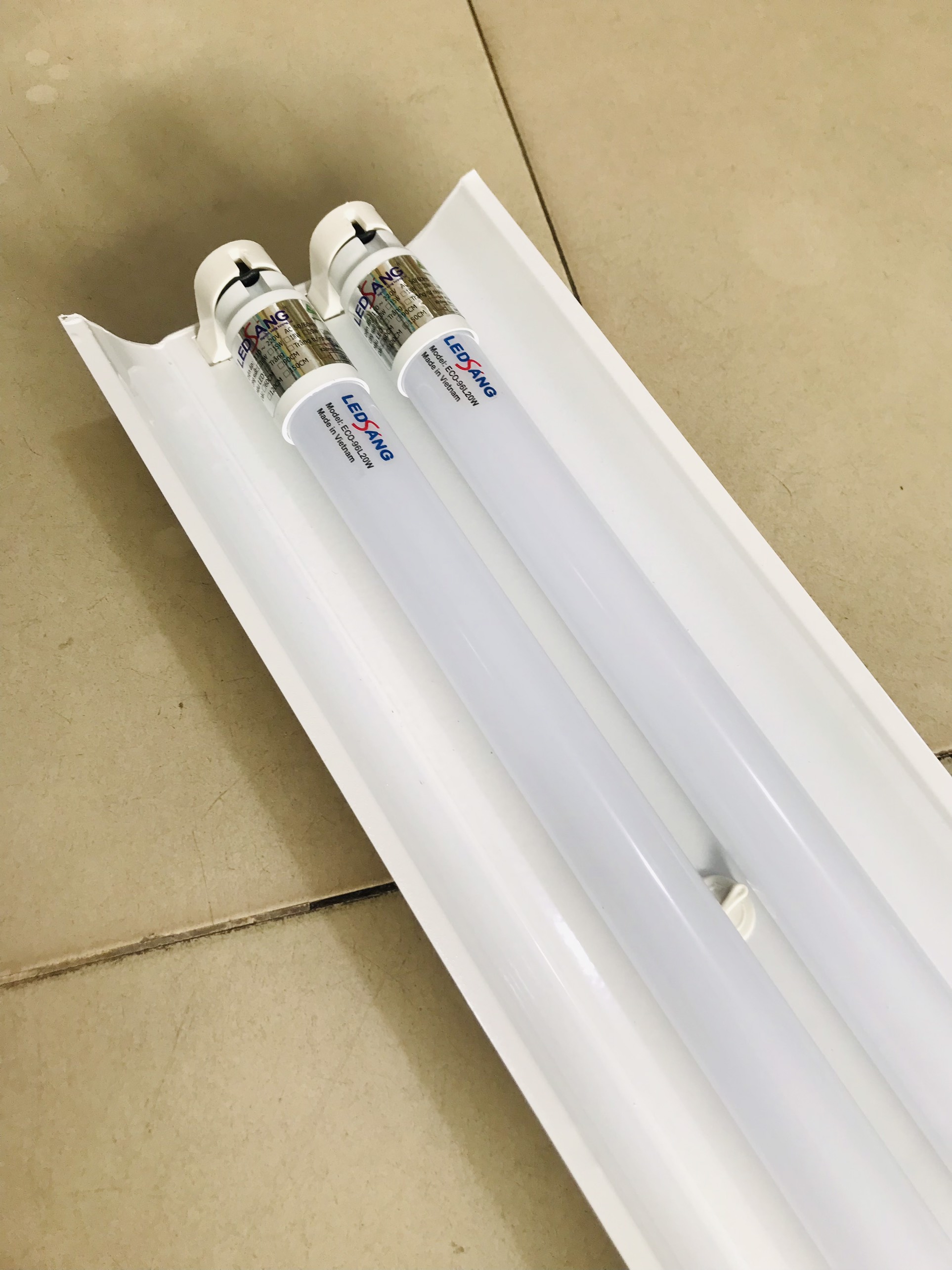 Combo 10 máng đèn led 1.2m đôi
