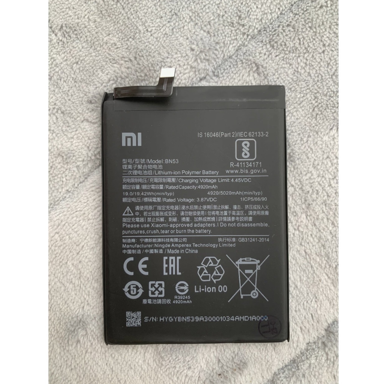 Pin xiaomi redmi note 9 pro / redmi note 10 pro