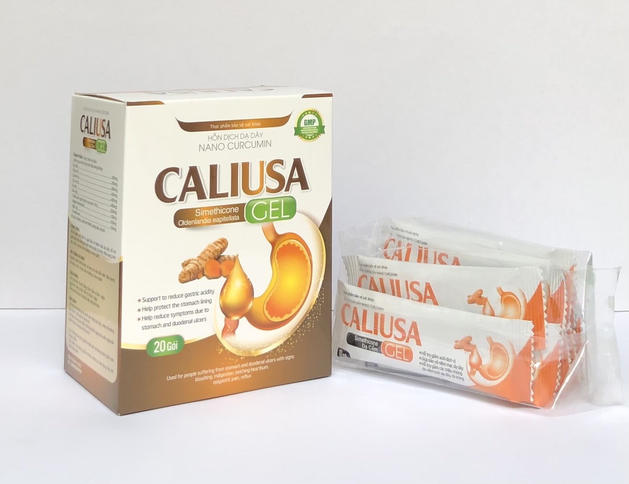 Hỗn dịch dạ dày nano curcumin caliusa gel hộp 20 gói x10ml